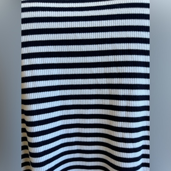 Women’s Torrid Midi Rib Bodycon Dress in Blue & White Stripes Size 4X NWT - Picture 4 of 10